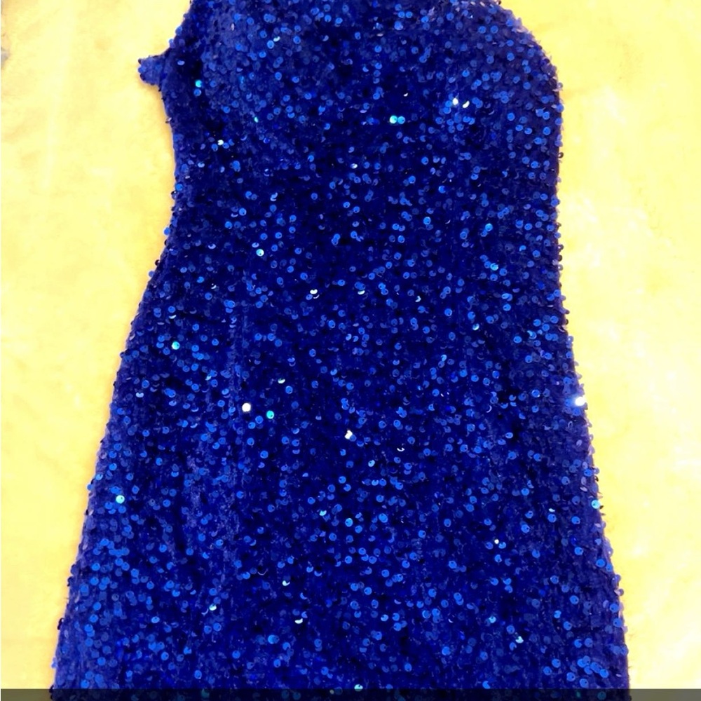 Dazzling Blue Sequin Dress